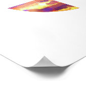 Die lebendige Sunset Art Print Poster (Ecke)