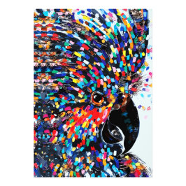 Die lebendige Tropical Bird Wall Art in Expression Fotodruck