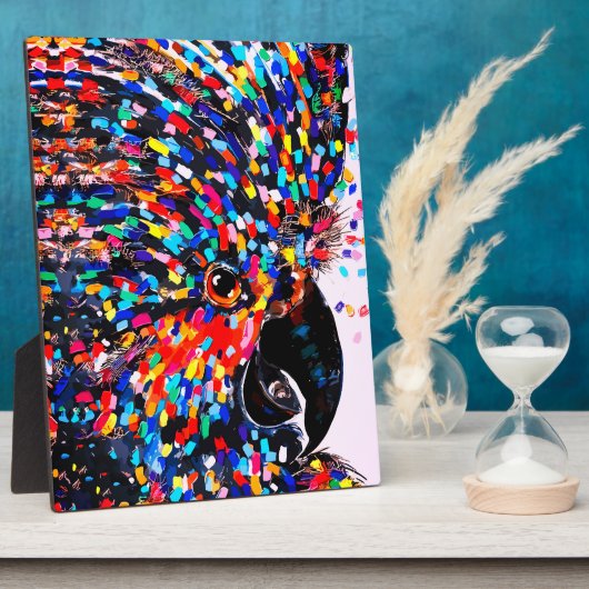 Die lebendige Tropical Bird Wall Art in Expression Fotoplatte (Seite)