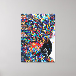 Die lebendige Tropical Bird Wall Art in Expression Leinwanddruck