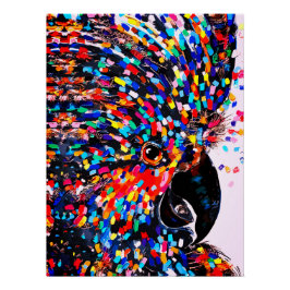 Die lebendige Tropical Bird Wall Art in Expression Poster