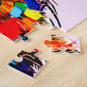 Die lebendige Tropical Bird Wall Art in Expression Puzzle (Seite)