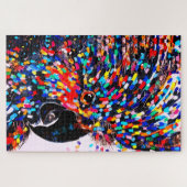 Die lebendige Tropical Bird Wall Art in Expression Puzzle (Horizontal)