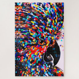 Die lebendige Tropical Bird Wall Art in Expression Puzzle