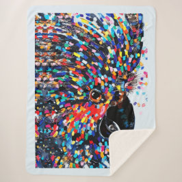 Die lebendige Tropical Bird Wall Art in Expression Sherpadecke