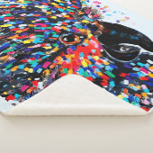 Die lebendige Tropical Bird Wall Art in Expression Sherpadecke (3/4)