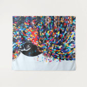 Die lebendige Tropical Bird Wall Art in Expression Wandteppich (Vorderseite (Horizontal))