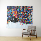 Die lebendige Tropical Bird Wall Art in Expression Wandteppich (Beispiel (Horizontal))