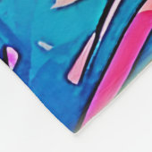 Die lebendige tropische Sonnenuntergangsart Fleecedecke (Ecke)