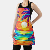 Die lebendige tropische Sonnenuntergangsart Schürze (InSitu)