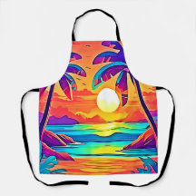 Die lebendige tropische Sonnenuntergangsart