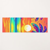 Die lebendige tropische Sonnenuntergangsart Yogamatte (Vorderseite (Horizontal))
