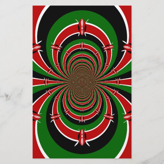 Die lebendige Vision Kenias spiegelt die kenianisc Briefpapier (Vorderseite)