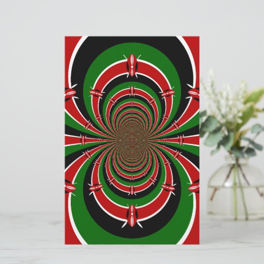 Die lebendige Vision Kenias spiegelt die kenianisc Briefpapier (Stehend Vorderseite)