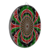 Die lebendige Vision Kenias spiegelt die kenianisc Dartscheibe (Vorderseite Links)