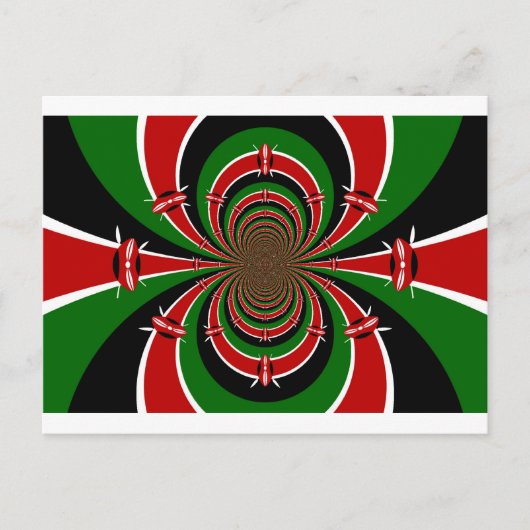 Die lebendige Vision Kenias spiegelt die kenianisc Postkarte (Vorderseite)