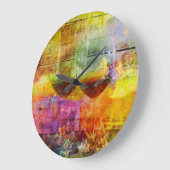 Die lebendige Wine Digital Art Clock Große Wanduhr (Winkel)