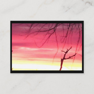 Die lebendige Winter Sunrise Might Business Card Visitenkarte