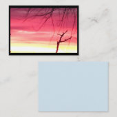 Die lebendige Winter Sunrise Might Business Card Visitenkarte (Vorne/Hinten)