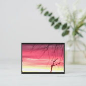 Die lebendige Winter Sunrise Might Business Card Visitenkarte (Stehend Vorderseite)