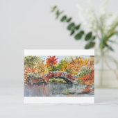 Die lebendigen Farben der Bäume im Central Park Postkarte (Stehend Vorderseite)