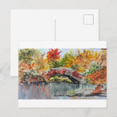 Die lebendigen Farben der Bäume im Central Park Postkarte (Vorne/Hinten)