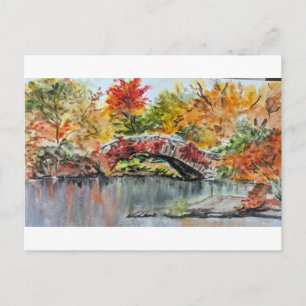 Die lebendigen Farben der Bäume im Central Park  Postkarte