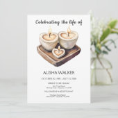 Die Lebenseinladung, Gedenkdienst Einladung (Stehend Vorderseite)