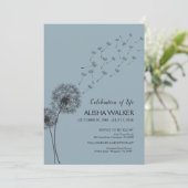 Die Lebenseinladung, Gedenkdienst Einladung (Stehend Vorderseite)