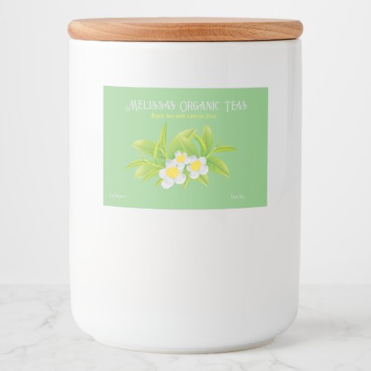 Die Lebensmitteletiketten für Tee und Tee Lebensmitteletikett (Vorderseite)