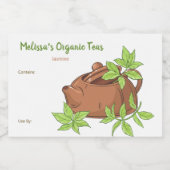 Die Lebensmitteletiketten für Tee und Tee Lebensmitteletikett (Einzelnes Label)