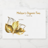 Die Lebensmitteletiketten für Tee und Tee Lebensmitteletikett (Einzelnes Label)