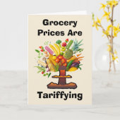 Die Lebensmittelpreise sind Karte (Gelbe Blume)