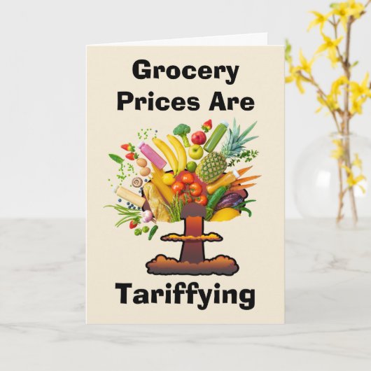 Die Lebensmittelpreise sind Karte (Gelbe Blume)