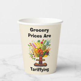 Die Lebensmittelpreise sind Pappbecher