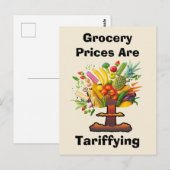 Die Lebensmittelpreise sind Postkarte (Vorne/Hinten)