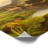 Die Lebensreise, die Jugend von Thomas Cole Poster (Ecke)