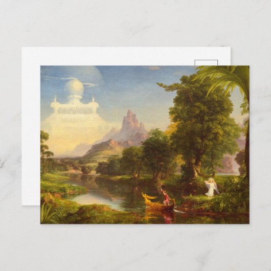 Die Lebensreise, die Jugend von Thomas Cole Postkarte (Vorne/Hinten)
