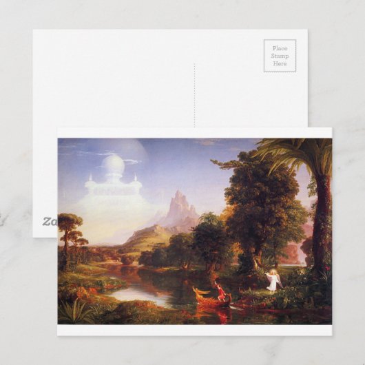 Die Lebensreise: Jugend von Thomas Cole Postkarte (Vorne/Hinten)