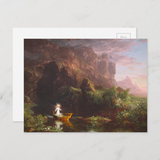 Die Lebensreise: Kindheit Postkarte (Vorne/Hinten)