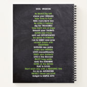 Die Lebensreise mit einem Hund Notizblock (Rückseite)