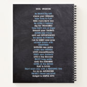 Die Lebensreise mit einem Hund Notizblock (Rückseite)