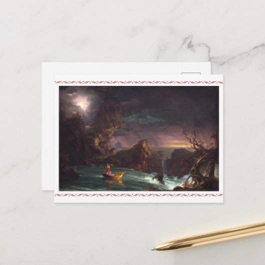 Die Lebensreise von Thomas Cole Postkarte (Vorderseite/Rückseite Beispiel)