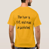 Die Leber ist schlecht T-Shirt (Rückseite)