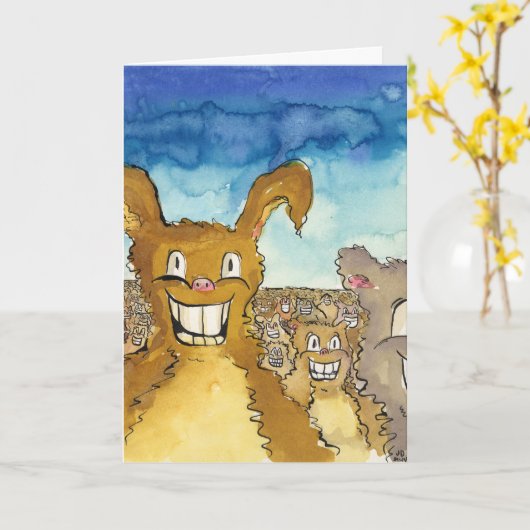 Die Lebewesen wollen Karte (Gelbe Blume)