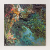 Die lebhafte Szene des Angler Boucher Francois-Rok Puzzle (Horizontal)