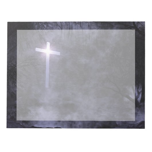 Die LED leuchtet auf Notepad. Notizblock (Vorderseite)