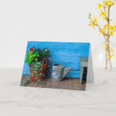 Die leere Grußkarte des Bauernhauses Karte (Gelbe Blume)