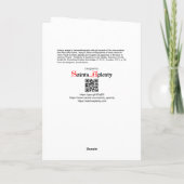 Die leere Grußkarte für die Meldung (RLS 04) Karte (Rückseite)