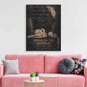 Die Leere umarmen Dark Romantic Gothic Leinwanddruck (Insitu (Wohnzimmer))